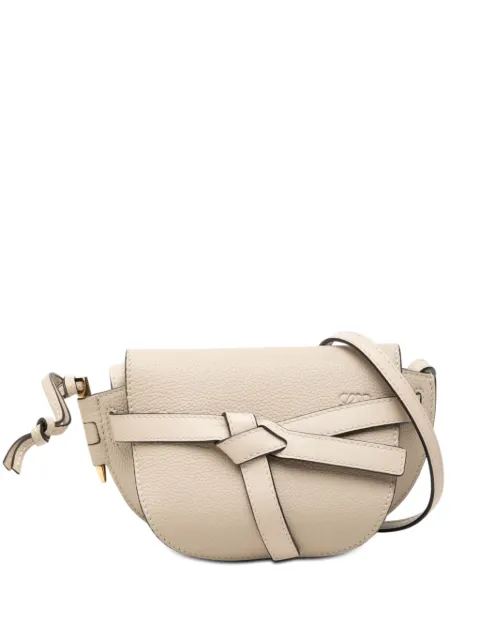 Loewe Pre-Owned 2019 Mini Leather Gate crossbody bag Brown 4L07LZDO1CNVNEEL