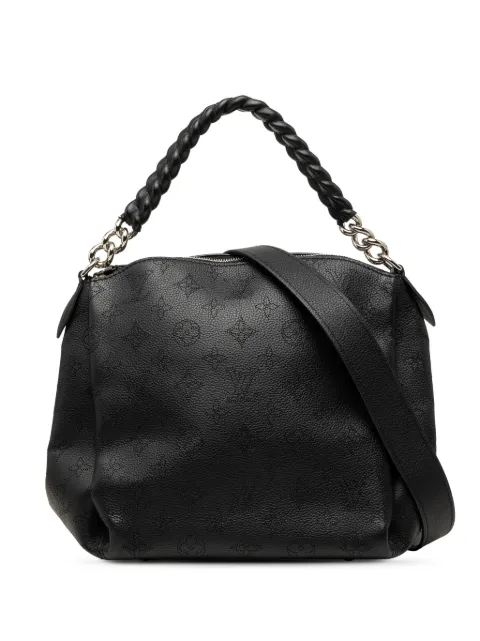 Louis Vuitton Pre-Owned 2019 Monogram Mahina Babylone Chain BB satchel Black 2F6X9ZD9UOZJCTNJ