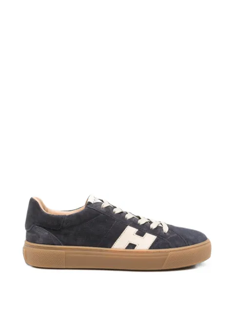 Hogan logo-patch sneakers Blue HXM7050F10UHT0FDC