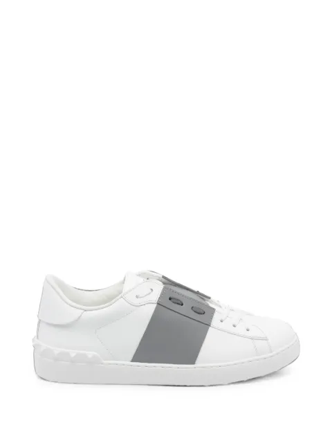 Valentino Garavani Open Rockstud lace-up sneakers White S0830BLU