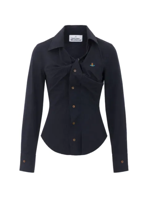 Vivienne Westwood Drunken draped shirt Black 1501000CW009QN401