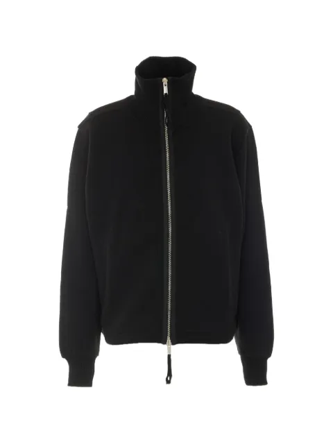 Thom Krom high-neck zip-up cardigan Black MSJ707BLACK