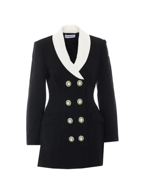 Self-Portrait black tailored blazer mini dress Black 054SBLACK