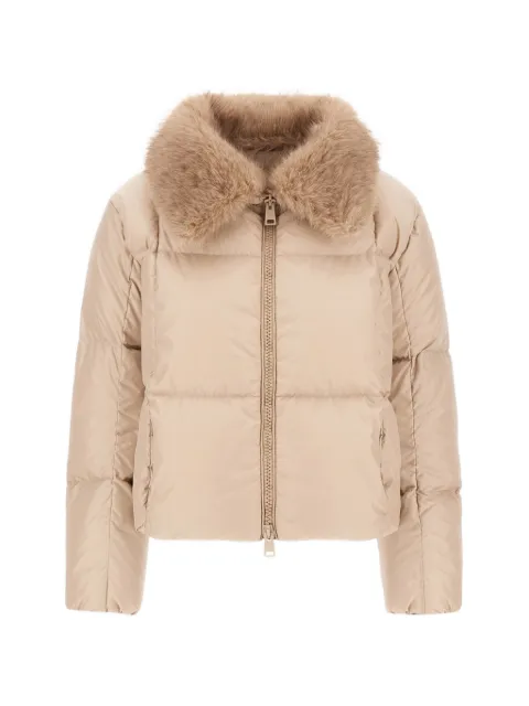 Herno faux-fur collar puffer jacket Neutrals PI002259D12004Z1985