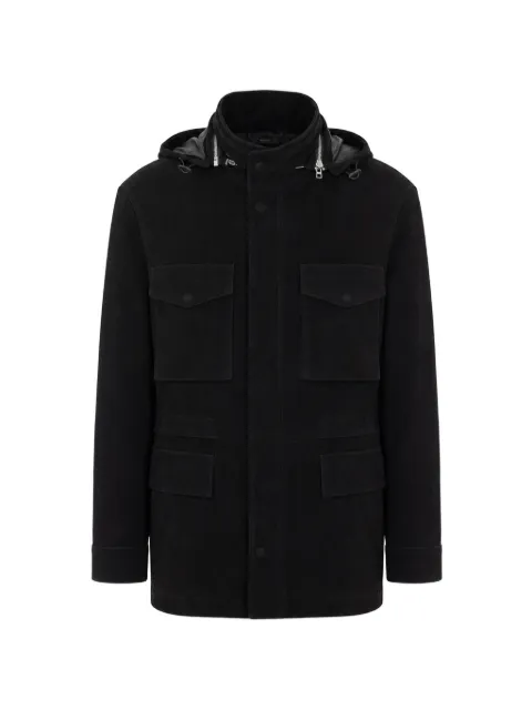 TOM FORD hooded suede jacket Black LJM019LMS038NAA