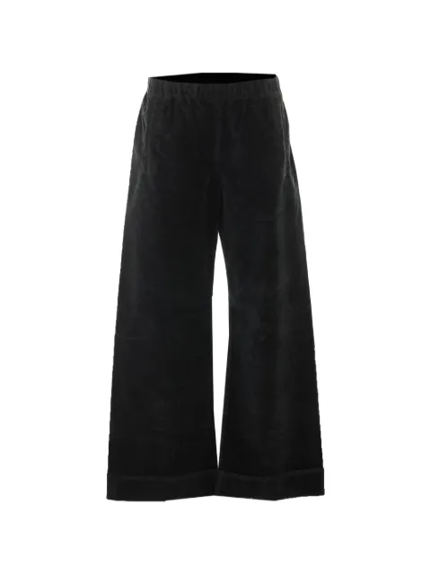 TRUE AVENUE Pensil velvet-effect palazzo pants Black PENSILSMOOTHVELVETBLACK