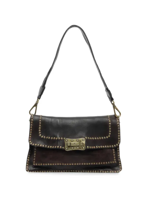 Campomaggi Agnese studded leather shoulder bag Brown C045680NDX0007