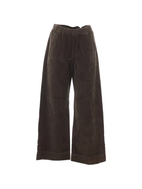 TRUE AVENUE Pensil corduroy wide-leg trousers Brown PENSILCORDUROYBROWN