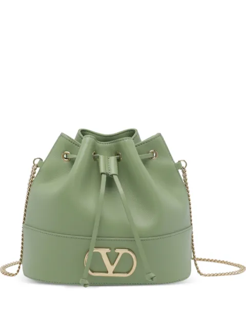 Valentino Garavani VLogo Signature bucket bag Green P0T83AWDNPO