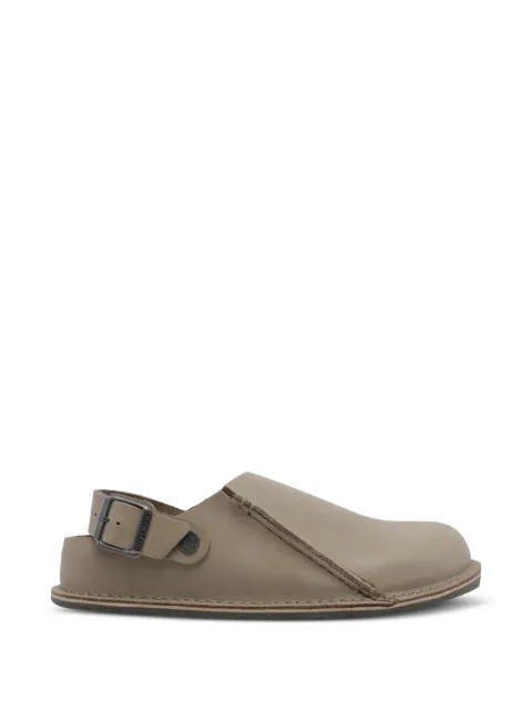 Birkenstock Lutry Premium oiled leather mules Neutrals 1032562