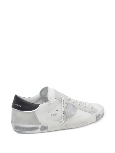 Philippe Model Paris Prsx logo-patch leather sneakers White PRLDMA02