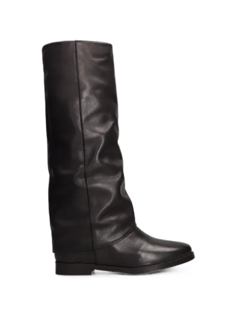 Julie Dee knee-high leather boots Brown IV314