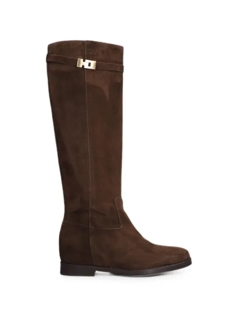 Julie Dee knee-high suede boots Brown IW528