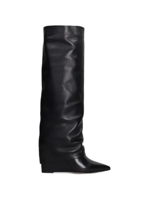 The Seller pointed-toe wedge boots Black SE4012