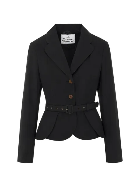 Vivienne Westwood belted peplum-hem jacket Black 1401008FW01JGN401
