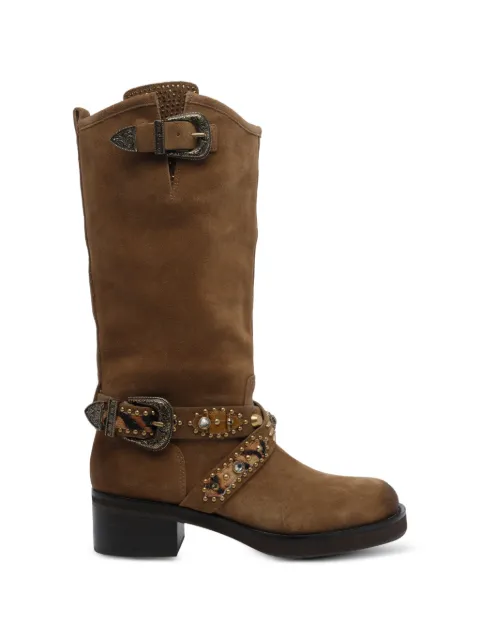 Kurt Geiger London buckle-detail Western boots Brown 5852639209BROWNOTHER