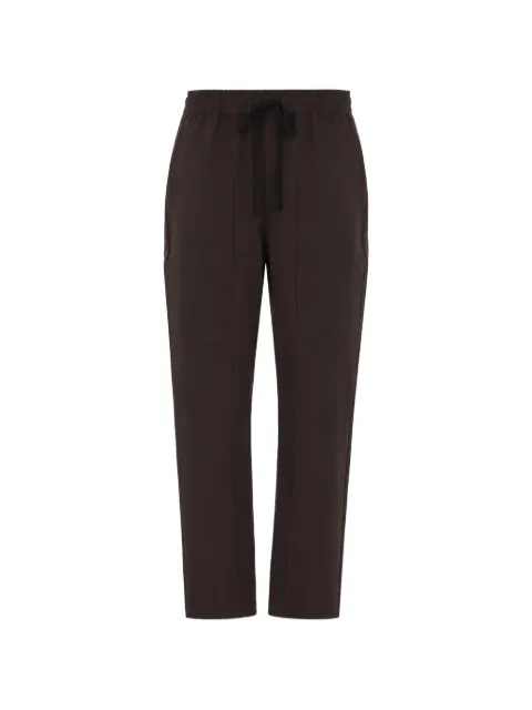 Thom Krom drawstring-waist panelled trousers Brown MP54