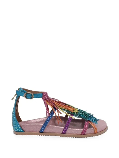 Kurt Geiger London fringe flat sandals Blue 5855369069