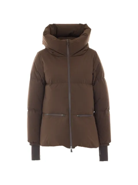 Herno padded hooded jacket Brown PI002045D12840