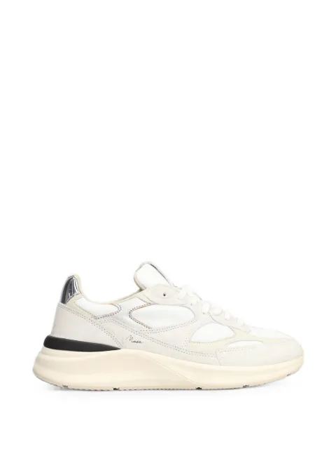 D.A.T.E. Musa panelled metallic-effect sneakers White W451MSCLWH