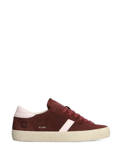 D.A.T.E. Hill Low Block suede panelled sneakers Red W451HLSDBX