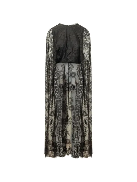 ZIMMERMANN Valiant lace caped top Black 9591TF261
