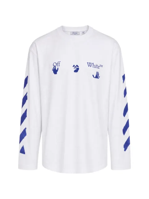 Off-White Diagonals Arrows sweater White OMAB09CF26JER00710100