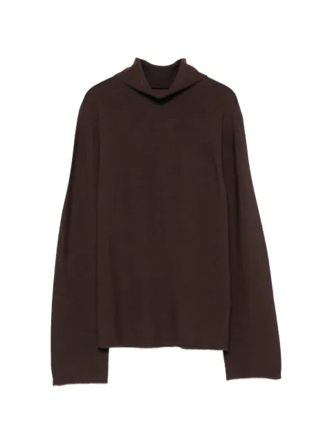 ALPHA STUDIO high-neck long-sleeve sweater Brown FE7913H