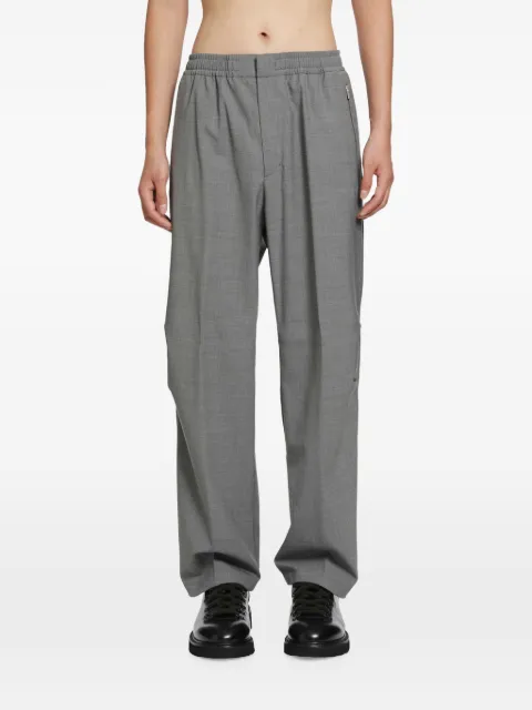Laminar elasticated-waistband zip-pocket trousers Grey PT00070UL12847