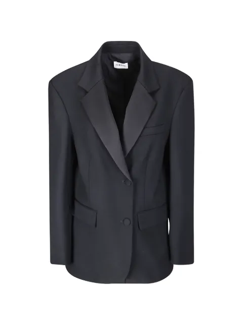 P.A.R.O.S.H. satin-lapel blazer Black D420485LILIUXY26