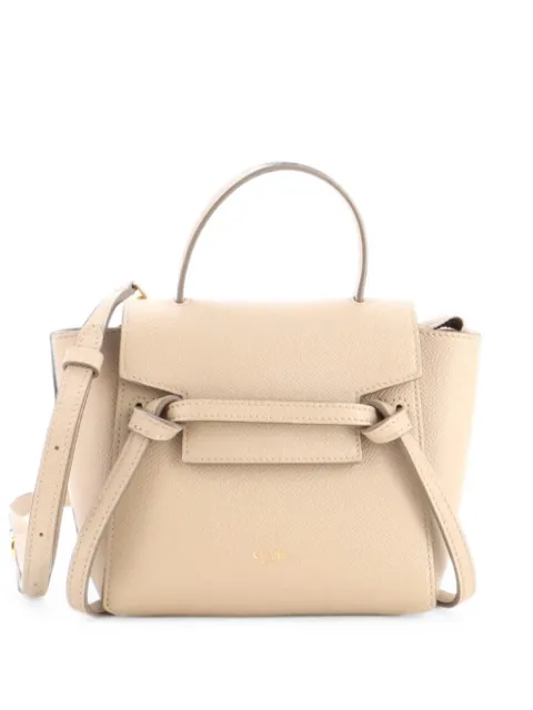 Celine Pre-Owned Belt Bag Textured Leather Pico shoulder bag Neutrals ZX10RA7QON3R8YZ0