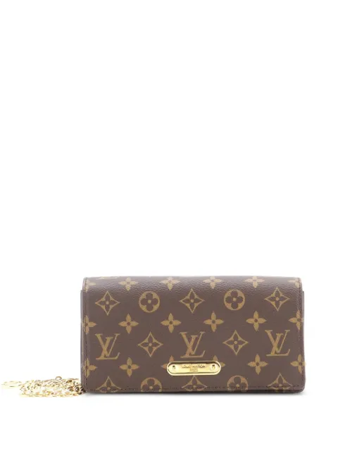 Louis Vuitton Pre-Owned Lily Wallet on Chain Monogram Canvas crossbody bag Brown ZVGBQQFELH4ZLXZ6