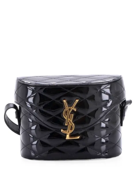 Saint Laurent Pre-Owned June Box Bag Quilted Patent crossbody bag Black Z8CMWBGVWS9YG1DR
