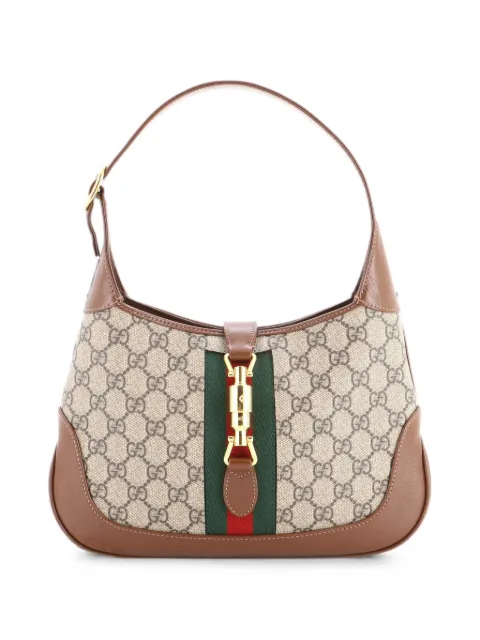 Gucci Pre-Owned Jackie 1961 GG Coated Canvas Small hobo bag Brown WX5B548026Z8DS4G