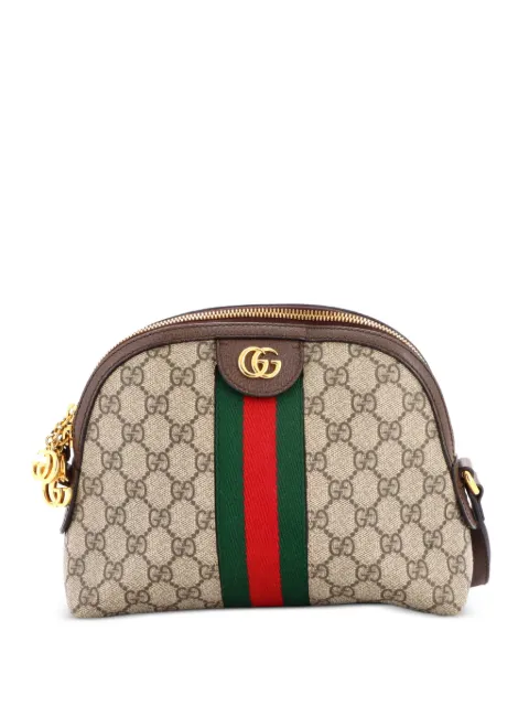 Gucci Pre-Owned Ophidia Dome GG Coated Canvas Small shoulder bag Brown W96SKZ8RZ5N2WJPK