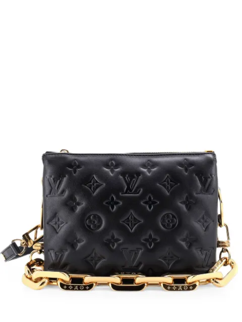 Louis Vuitton Pre-Owned Coussin Bag Monogram Embossed Lambskin BB crossbody bag Black JPJAQ0J6W9BCYWY8