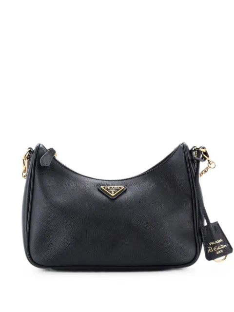 Prada Pre-Owned Re-Edition 2005 Shoulder Bag Saffiano Leather Small crossbody bag Black HW5TU8K6I7TKFON5