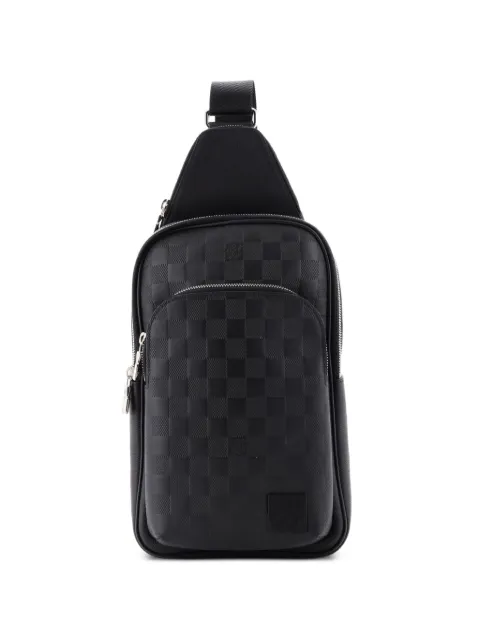 Louis Vuitton Pre-Owned Avenue Sling Bag NM Damier Infini Leather crossbody bag Black FTO4NNRJYXO17P61