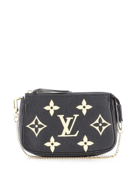 Louis Vuitton Pre-Owned Pochette Accessoires Bicolor Monogram Empreinte Giant Mini clutch bag Black EL1C7KDU1N0J47RI