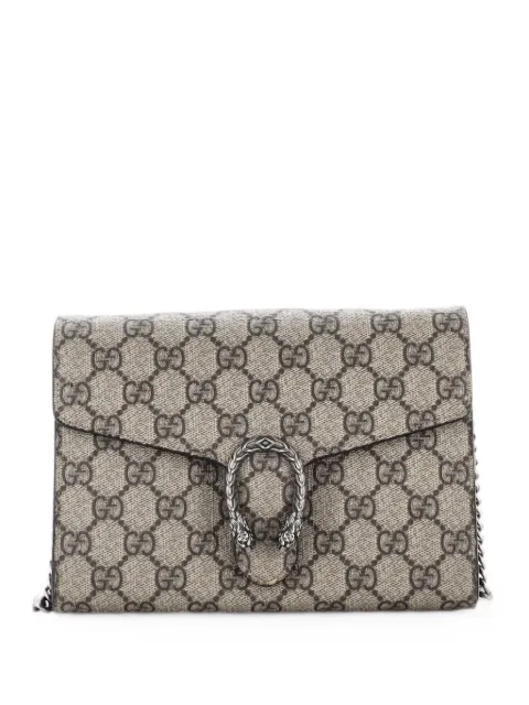 Gucci Pre-Owned Dionysus Chain Wallet GG Coated Canvas Small crossbody bag Brown CSA1RDRUIH58EKI9