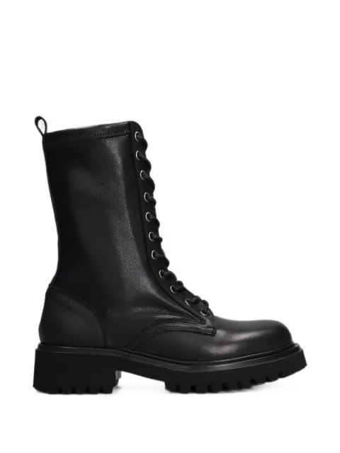 Julie Dee lace-up combat boots Black IW507