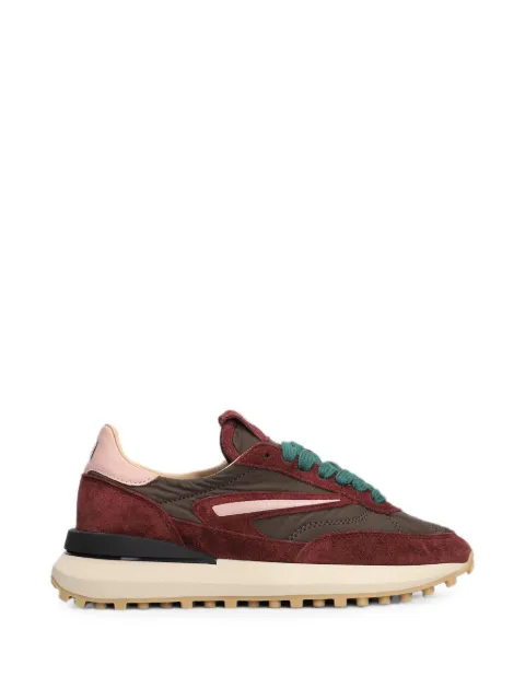 D.A.T.E. Athleta suede-trim sneakers Red W451ATNYBR