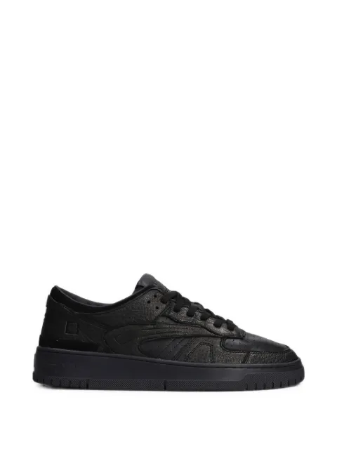 D.A.T.E. Torneo panelled leather sneakers Black M451TONZBK