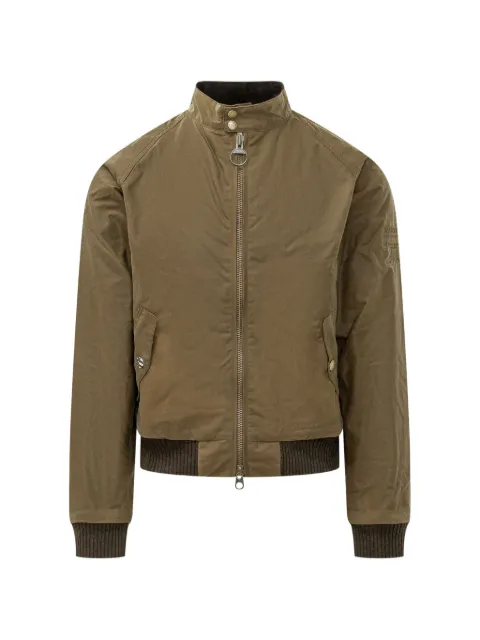 Barbour International Merchant waxed-cotton bomber jacket Neutrals MWX0465SN31