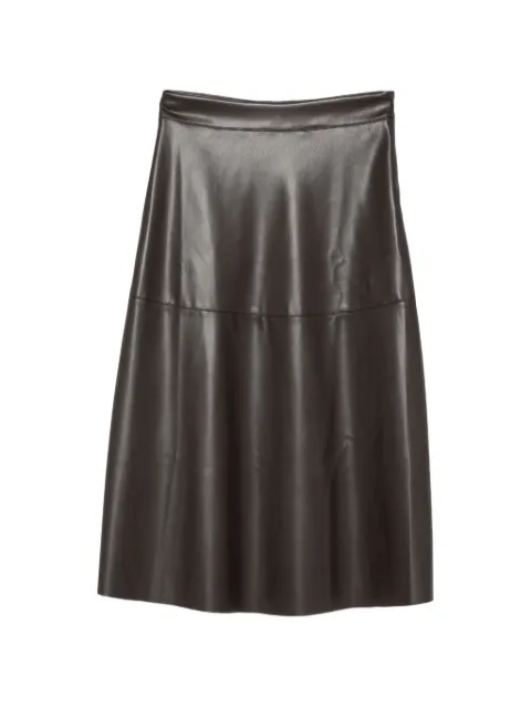 ALPHA STUDIO panelled midi skirt Brown AD8700M