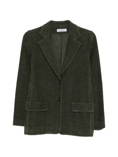 Amina Rubinacci corduroy notch-lapel blazer Green VOLTAIRE