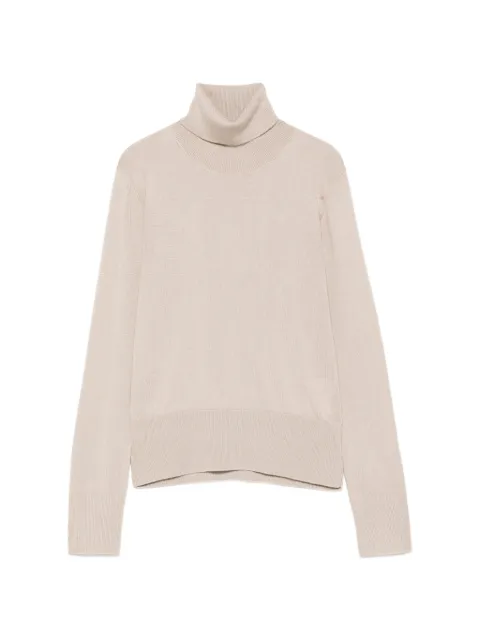 ALPHA STUDIO roll-neck ribbed-trim sweater Neutrals FE7952G