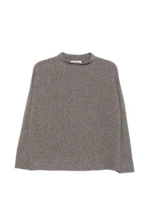 Amina Rubinacci Abaco ribbed-knit high-neck sweater Brown ABACO