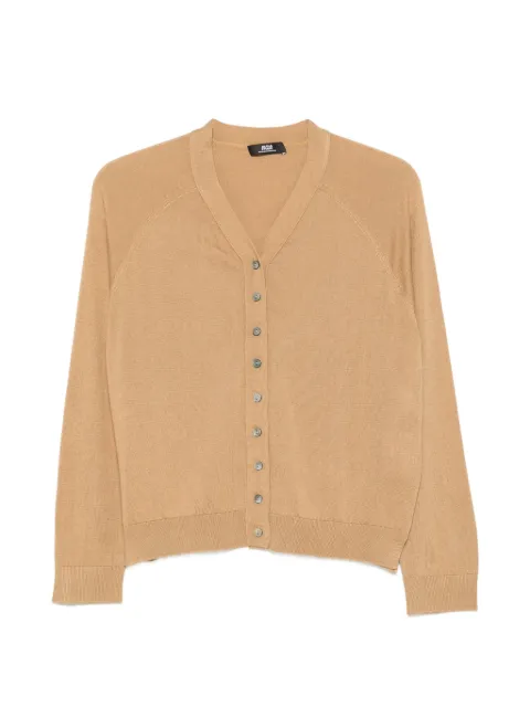 ALPHA STUDIO V-neck long-sleeve cardigan Neutrals FE7953E