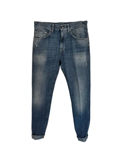 DONDUP distressed-effect tapered jeans Blue UP563ZDFE311UMT5